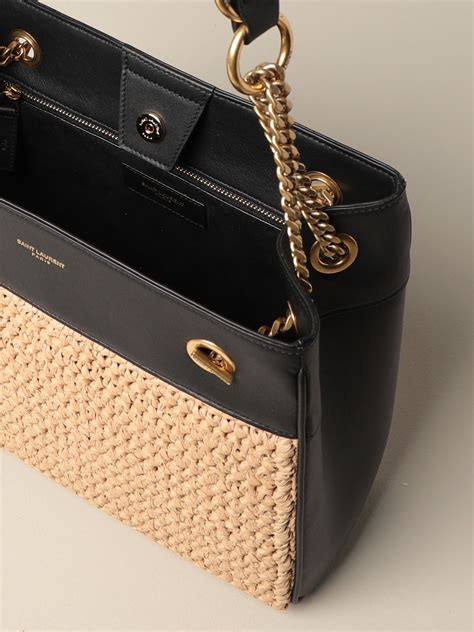 borsa paglia ysl|Borse da mare Saint Laurent donna .